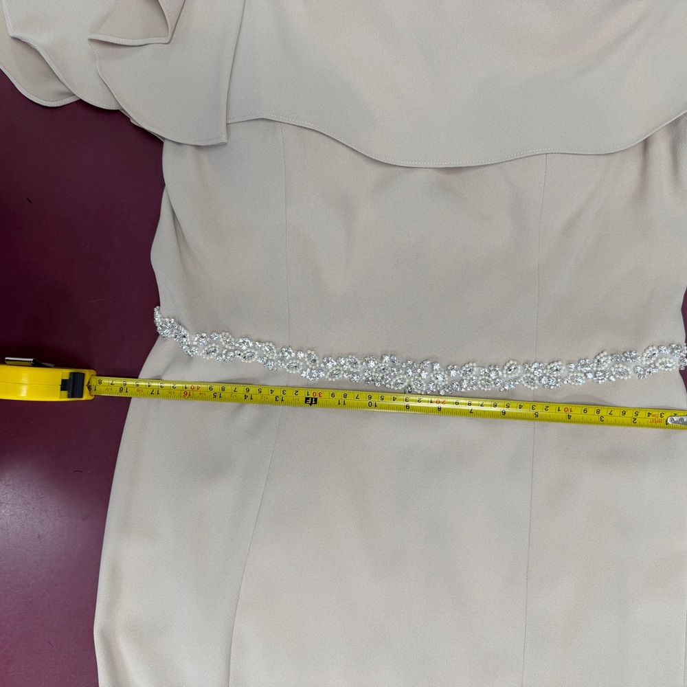 Mother of the Bride Formal Gown Size 12 Champagne - Picture 5 of 13